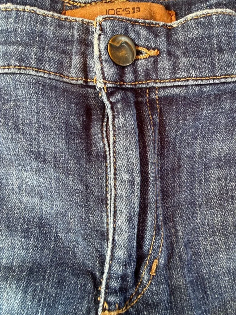 Joe's Denim Shorts Size 32 Medium Blue Distressed Five-Pocket